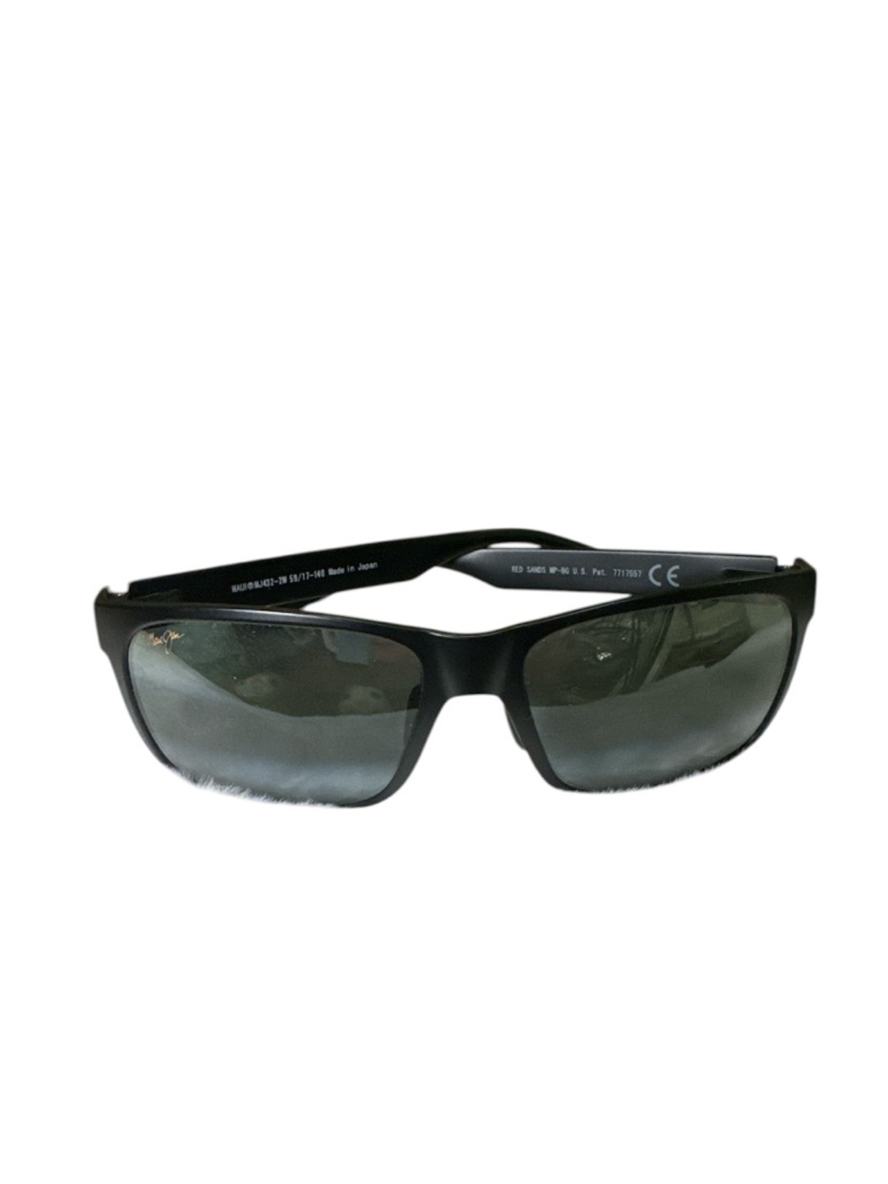Maui Jim Red Sands Polarized Sunglasses - Black Frame, Grey Lenses - Picture 9 of 10